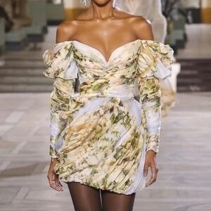 Zimmerman Luminosity-runway-mini-drape-dress-worn-in-Emily-in-Paris size 1